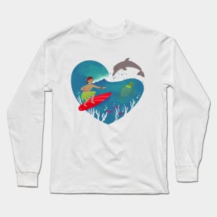 Hidden hearts of Hawaii: water Long Sleeve T-Shirt